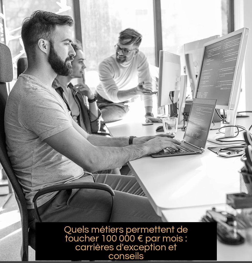 Quels métiers permettent de toucher 100 000 € par mois : carrières d’exception et conseils